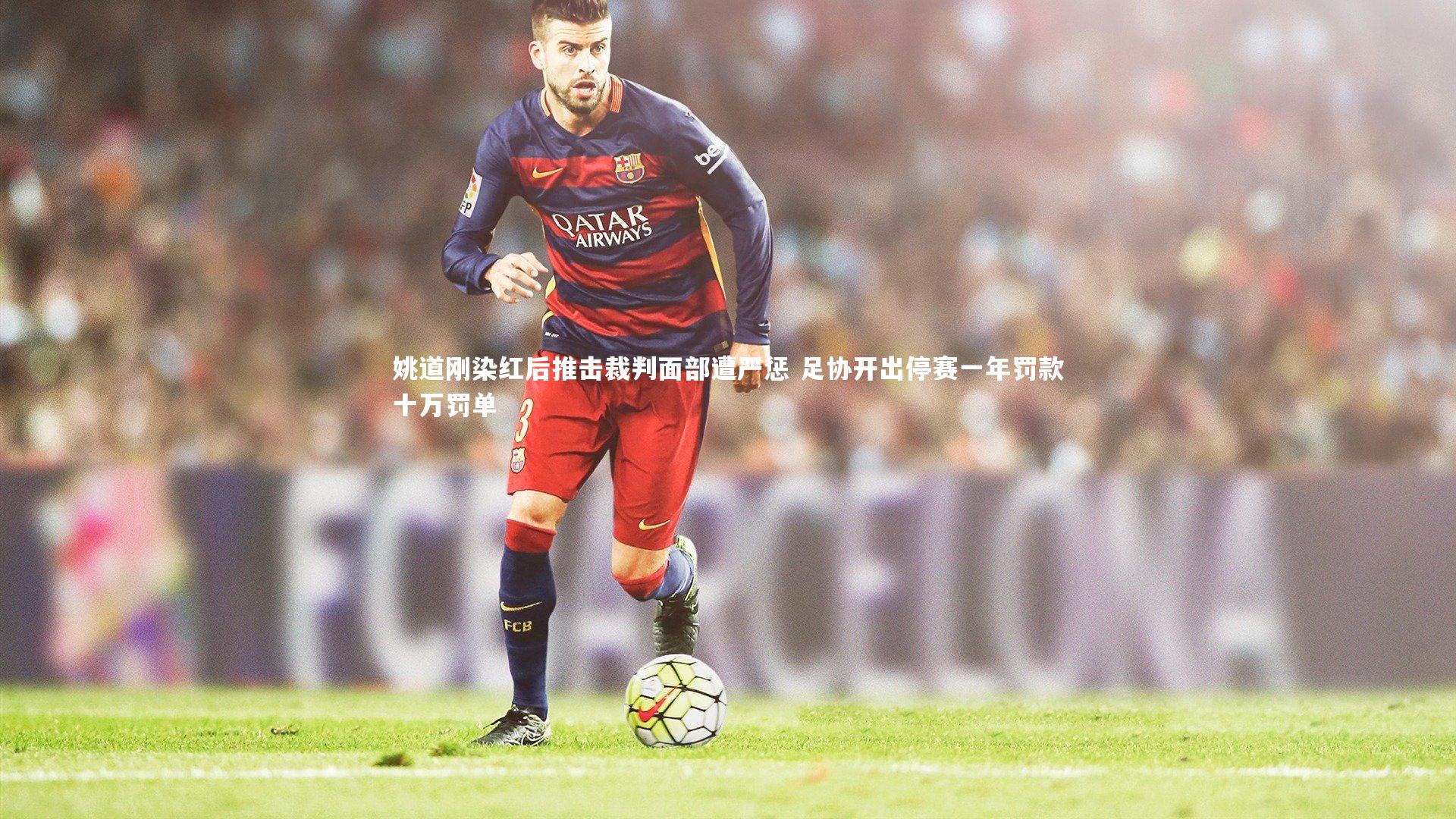 姚道刚染红后推击裁判面部遭严惩 足协开出停赛一年罚款十万罚单